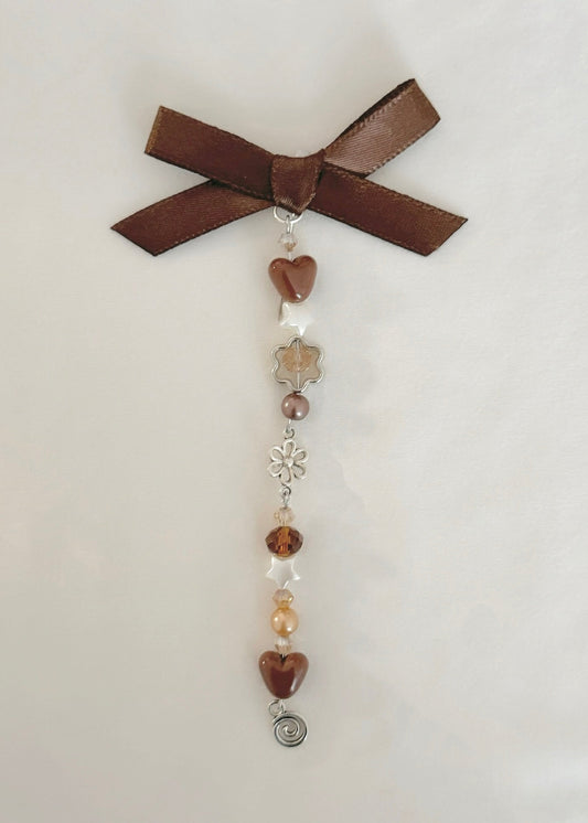 Rayaan ⁠♡ Brown Bow Hijab Charm ౨ৎ